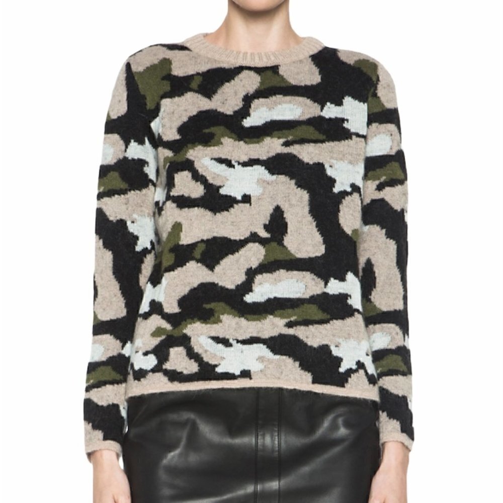 MSGM Wool Mohair Alpaca‎ Blend Camouflage Sweater​​​​​​​​​​​​​​​​​​​​​​​​​​​​​​